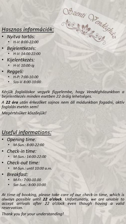 Bed and Breakfast Szenti Vendeghaz Дьёр Экстерьер фото